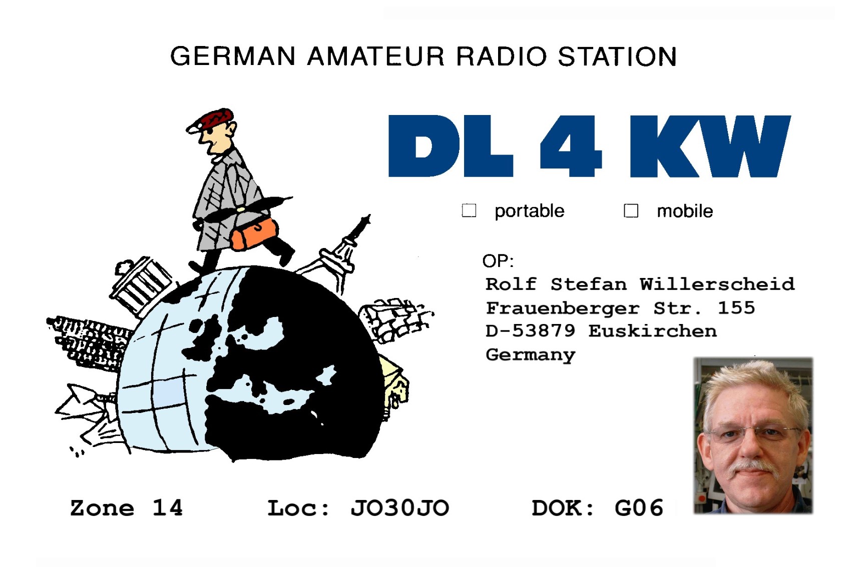 meine QSL-Karte